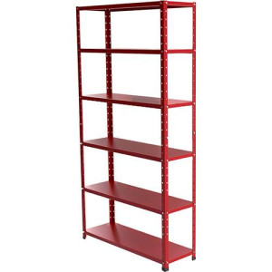 ESTANTE AÇO LEVE 6 PRATELEIRAS 30CM COLORIDA 