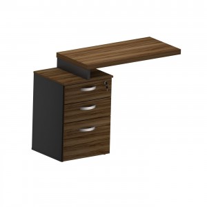 MESA AUX. PEDESTAL 2 GAV. 1 GAVETÃO M40