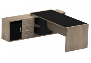 MESA CREDENZA UP GLASS 4 GAVETAS 