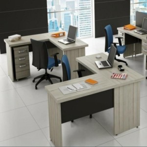 Mesa p/ Escritório com mesa auxiliar M40