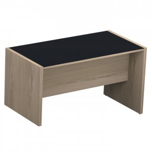 MESA RETA UP GLASS , PÉ PAINEL